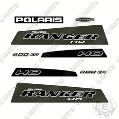 Fits Polaris Ranger 800 EFI HD  Decal Kit Utility Vehicle- Sage Green