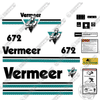 Image of Fits Vermeer 672 Decal Kit Stump Grinder