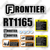 Image of Frontier RT1165 Decal Kit Rotary Tiller -Aftermarket Kit