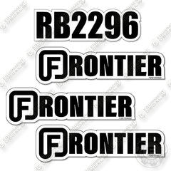 Fits Frontier RB2296 Decal Kit Rear Blades