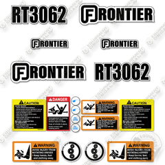 Fits Frontier RT3062 Decal Kit Tiller