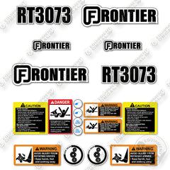 Fits Frontier RT3073 Decal Kit Tiller