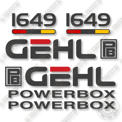 GEHL 1649 Decal Kit Paver - Aftermarket Kit