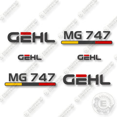 GEHL MG747 Decal Kit Motor Grader - Aftermarket Kit