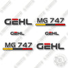 Image of GEHL MG747 Decal Kit Motor Grader - Aftermarket Kit