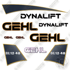 GEHL DL12-40 Decal Kit Telehandler - Aftermarket Kit - NOT GENUINE OEM