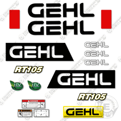 Fits GEHL RT105 Decal Kit Skid Steer