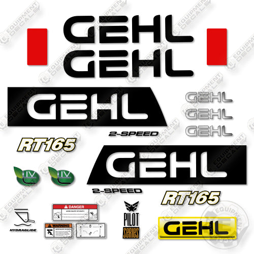 Fits GEHL RT165 Decal Kit Track Loader