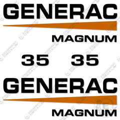 Fits Generac Magnum 35 Decal Kit Diesel Generator