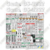 Image of Genie GS3232 Decal Kit Scissor Lift ( SN: GS32P-148700 to GS32P-200100) - Aftermarket Kit