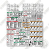 Image of Genie TMZ-34-19 Decal Kit Boom Lift - (SN: T3400-001 to T3400-375)- Aftermarket Kit