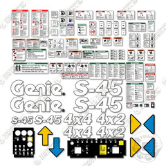 Fits Genie S-45 Decal Kit Boom Lift (7001 to 7181)