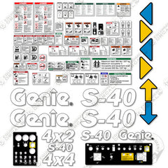 Fits Genie S-40 Decal Kit Boom Lift (0831-1780)