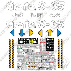 Fits Genie S-65 Decal kit Boom Lift (S6010-21001_to_S6013-26295)