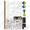 Image of Fits Genie S-80X Decal Kit Boom Lift S80H-14098 TO S80H-15000