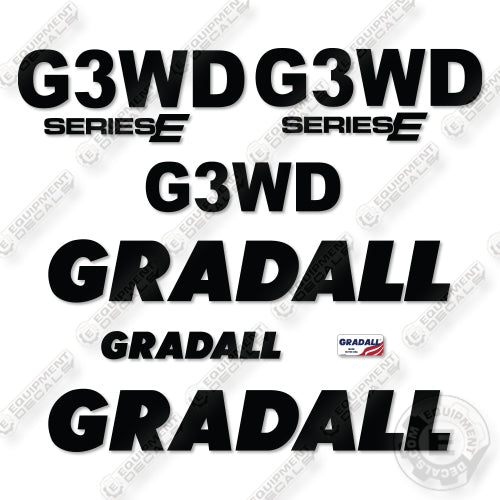 Gradall G3WD Decal Kit Excavator -Aftermarket Kit
