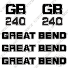 Fits Great Bend 240 Decal Kit Loader Arms