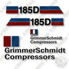 Image of GrimmerSchmidt 185D Decal Kit Pull-Behind Compressor - Aftermarket Kit