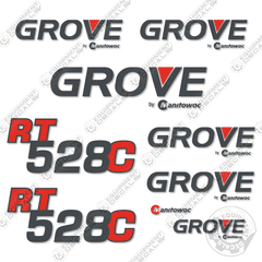 Fits GROVE RT28C CRANE DECAL KIT