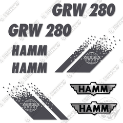 Fits HAMM GRW 280-10 Decal Kit Roller