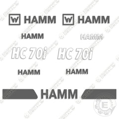 Fits HAMM H70i Decal Kit Vibratory Roller