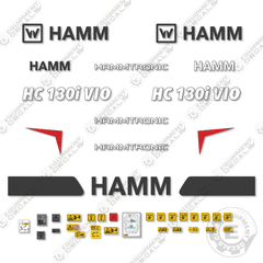 Fits HAMM HC130i VIO Decal Kit Soil Compactor Roller