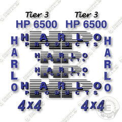 Harlo HP6500 Decal Kit Forklift - Aftermarket Kit