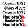 Image of Haulotte 1931 Optimum Decal Kit Scissor Lift - Aftermarket Kit