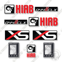 Hiab 044-CLX Decal Kit Forklift - Aftermarket Kit