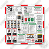 Image of Hiab Moffett M8 Decal Kit Forklift - Aftermarket Kit