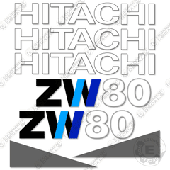 Fits Hitachi ZW80-5B Decal Kit Wheel Loader