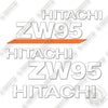 Image of Hitachi ZW 95-6C Decal Kit Wheel Loader- Aftermarket Kit