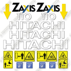 Hitachi ZX110M-1 Decal Kit Excavator - Aftermarket Kit