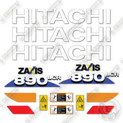 Hitachi ZX890LCR-6 Decal Kit Excavator - Aftermarket Kit