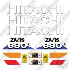 Hitachi ZX890R-6 Decal Kit Excavator - Aftermarket Kit