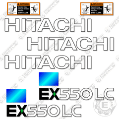 Fits Hitachi EX550LC-5 Decal Kit Excavator