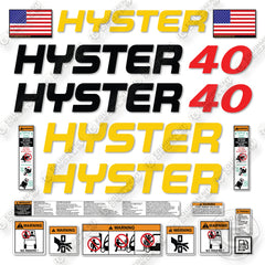 Hitachi S40XM Decal Kit Forklift - Aftermarket Kit