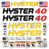 Image of Hitachi S40XM Decal Kit Forklift - Aftermarket Kit