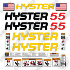 Hitachi S55XM Decal Kit Forklift - Aftermarket Kit