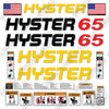 Image of Hitachi S65XM Decal Kit Forklift - Aftermarket Kit