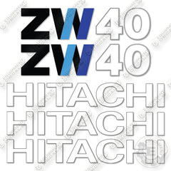 Fits Hitachi ZW40 Decal Kit Wheel Loader