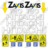 Image of Hitachi ZX120-1 Decal Kit Crawler Excavator - Aftermarket Kit