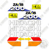 Image of Hitachi ZX200-6 Decal Kit Crawler Excavator- Aftermarket Kit