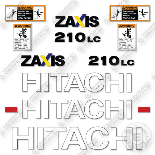 Fits Hitachi ZX210LC-5N Decal Kit Excavator