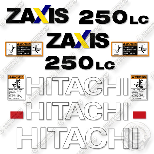 Fits Hitachi ZX250LC-5N Decal Kit Excavator