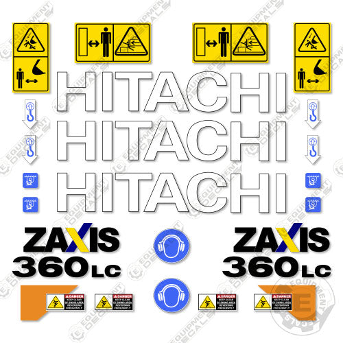 Fits Hitachi ZX360LC-5 Decal Kit Excavator
