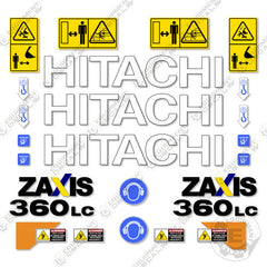 Fits Hitachi ZX360LC-5 Decal Kit Excavator
