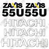 Image of Fits Hitachi ZX55U-5 Decal Kit Mini Excavator