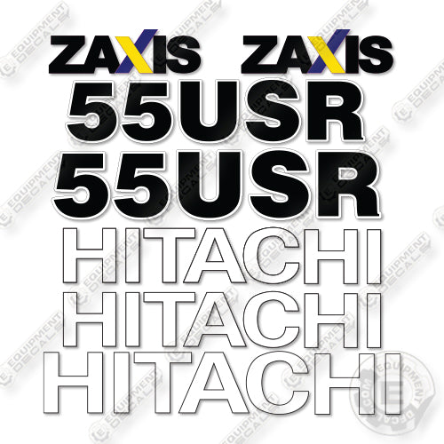 Fits Hitachi ZX55USR Decal Kit Mini Excavator