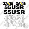Image of Fits Hitachi ZX55USR Decal Kit Mini Excavator